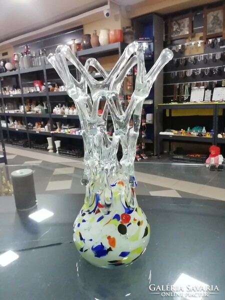 A special, retro glass vase