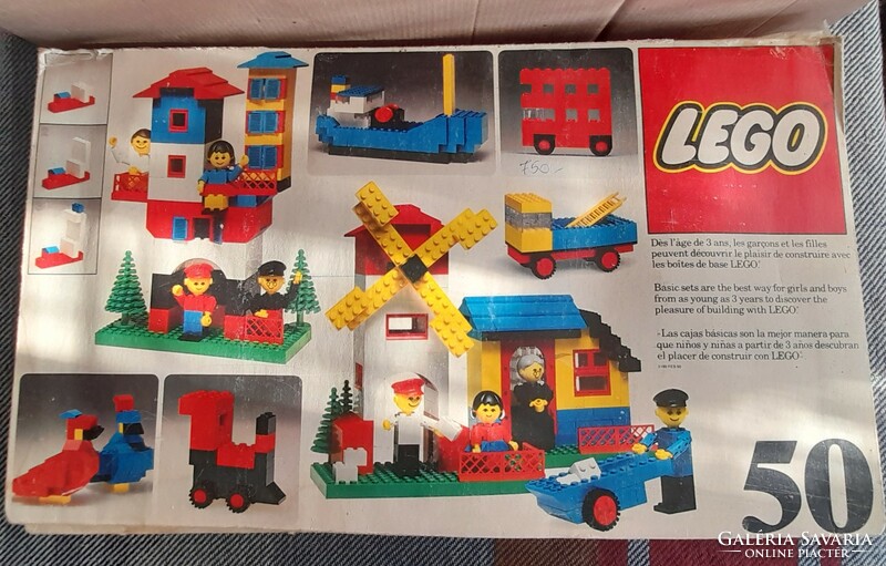 Retro LEGO Basic 50 alap építőkészlet - 1976 -