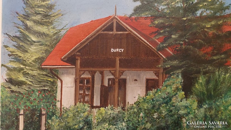 DURCY villa, olaj-vászon festmény