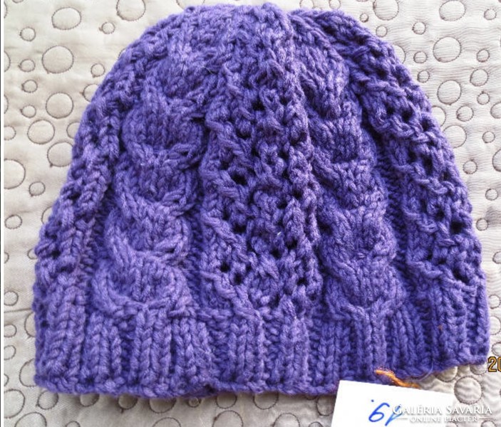 A wonderful, unique, hand-knitted women's hat