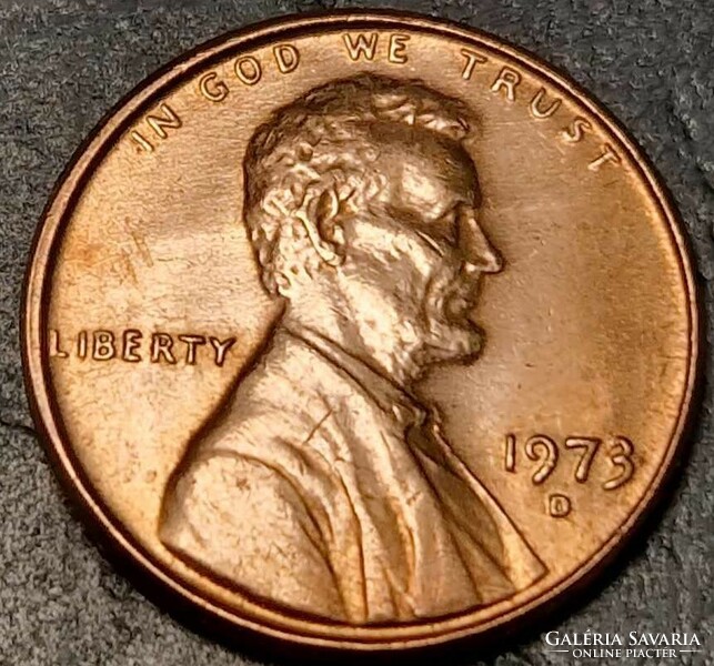 1 cent, 1973.D., Lincoln Cent