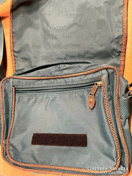 American travel green side bag, shoulder bag