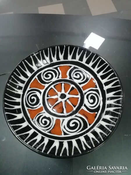 Retro ceramic wall plate