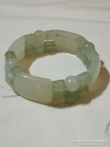 Jade mineral stone bracelet.