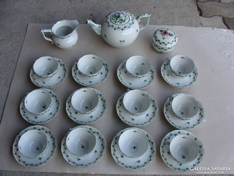 Herend parsley tea set for 12 people