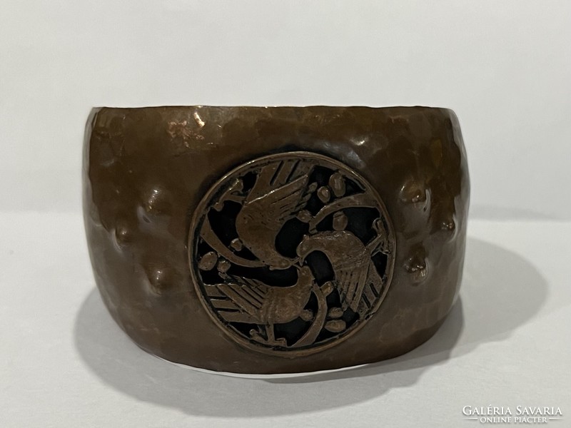 Bronze women's art deco bracelet