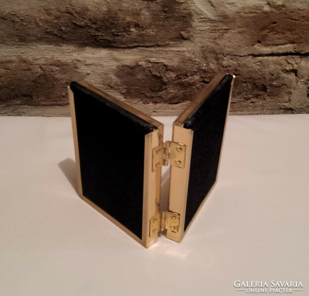 Brass double picture frame