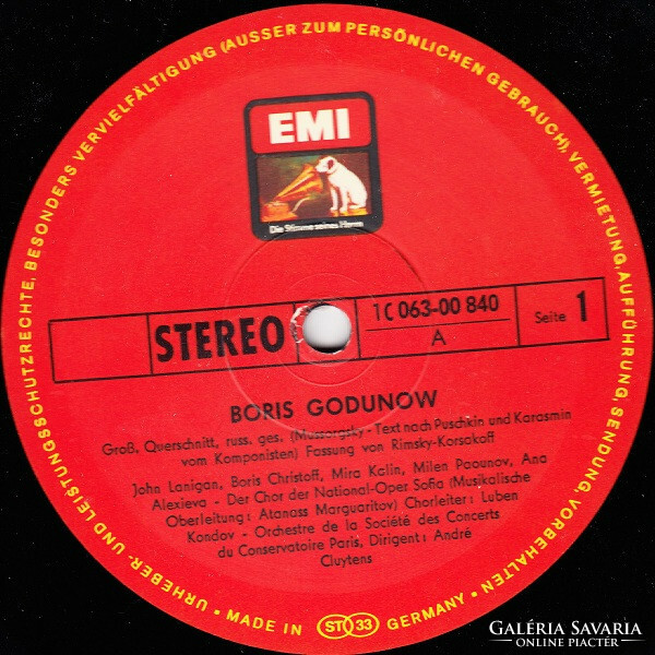 Modest Mussorgsky - Boris Godunow (Großer Querschnitt In Russischer Sprache) (LP)
