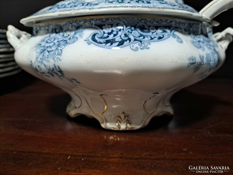 Antik, angol, porcelán tányérok