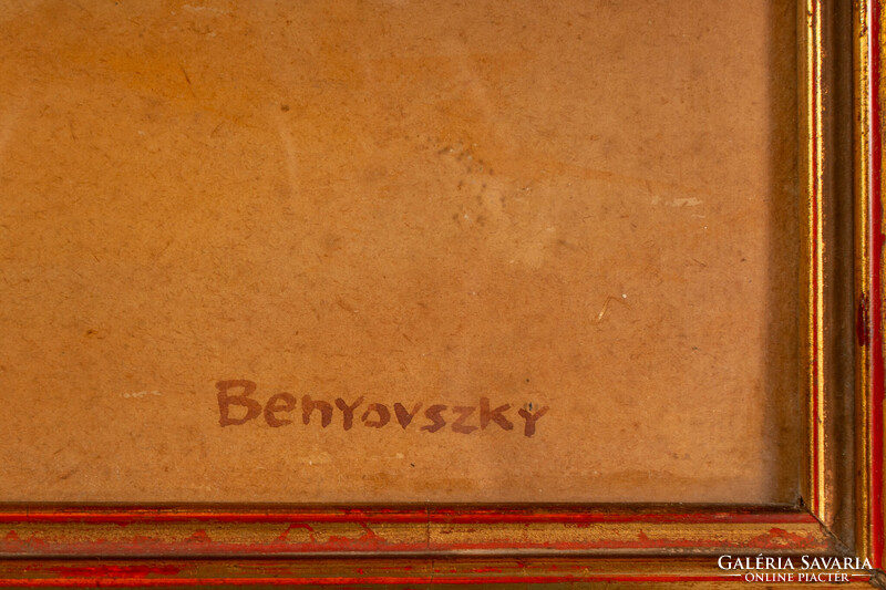 Benyovszky István (1898-1969): Mulatók, akvarell