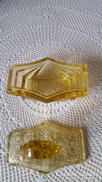 Old amber glass toilet bowl