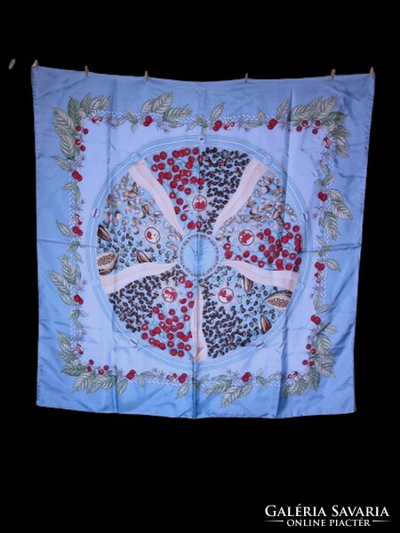 Lanvin silk vintage scarf 90x90 cm. (6396)