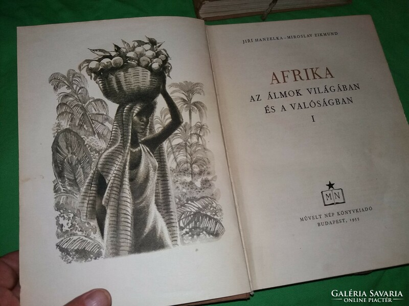 1955. Afrika az álmok világában és a valóságban 1-3. könyv a képek szerint Művelt Nép