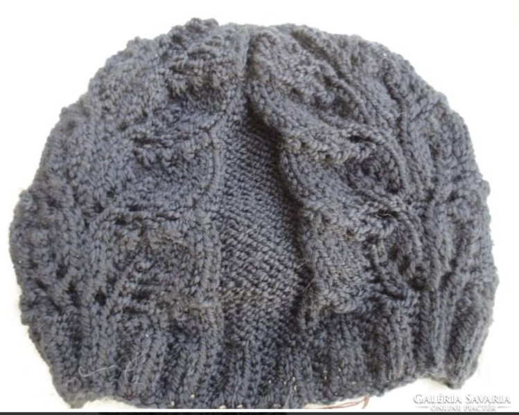 Hand-knitted women's hat