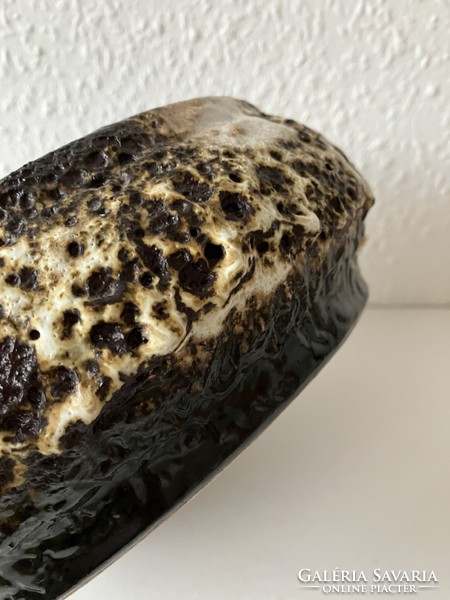 Hanging German fat lava ceramic bowl