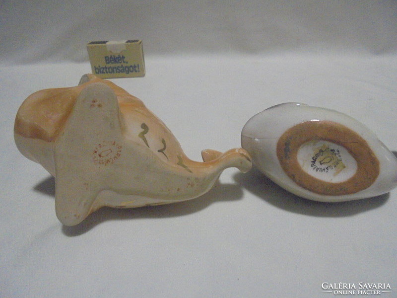 Four pieces of industrial artist ceramic fish figure, nipp - together