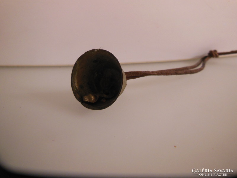Miniature - bell - brass - thick - antique - Austrian - 3 x 2.5 cm - flawless