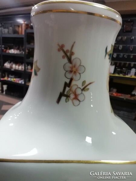 Hollóházi szögletes váza