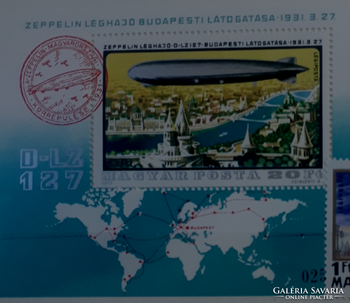 Zeppelin postage clean cut block and stamp series for sale
