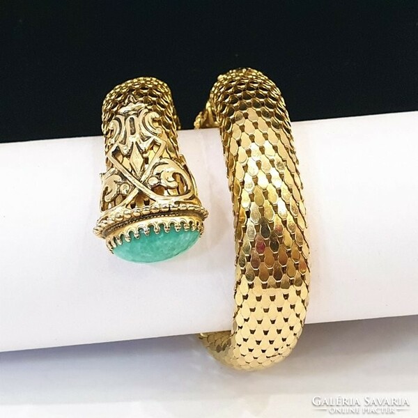Whiting&davis 14kt gold-plated vintage bracelet
