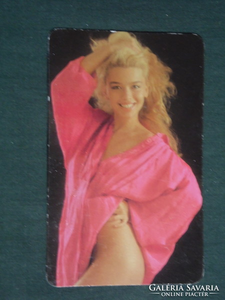 Card calendar, centrum store, erotic female nude model, Judit Marjai, 1987, (3)
