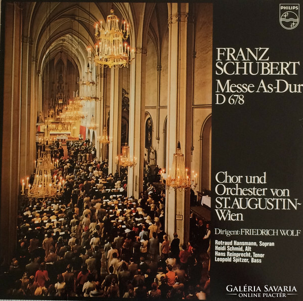 Franz Schubert, choir and orchestra von st. Augustin-wien - messe in major d 678 (lp)