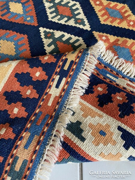 Kézi Iráni Kelim Kilim Szőnyeg 153x167