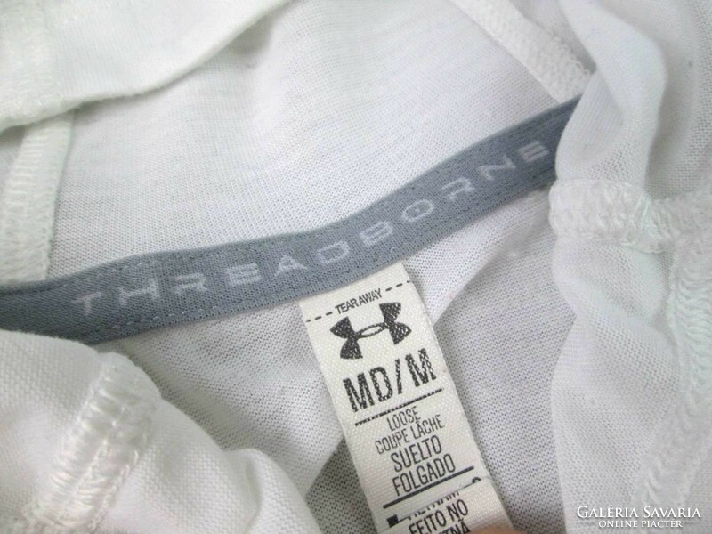 Original under armor (m) white women's hooded sports top