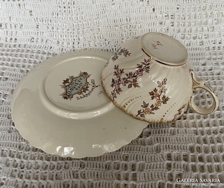 Sarreguemines louise tea cup set