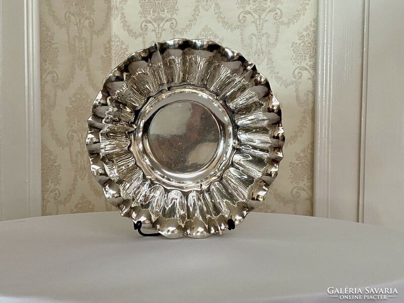 Silver serving bowl with diana hallmark