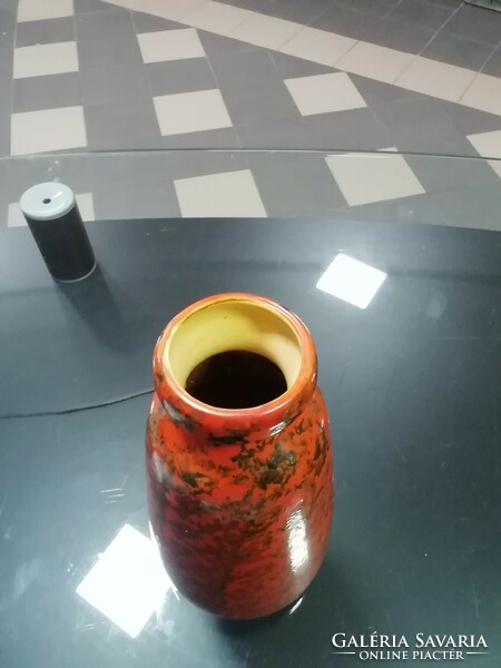 Retró Tófej kerámia váza