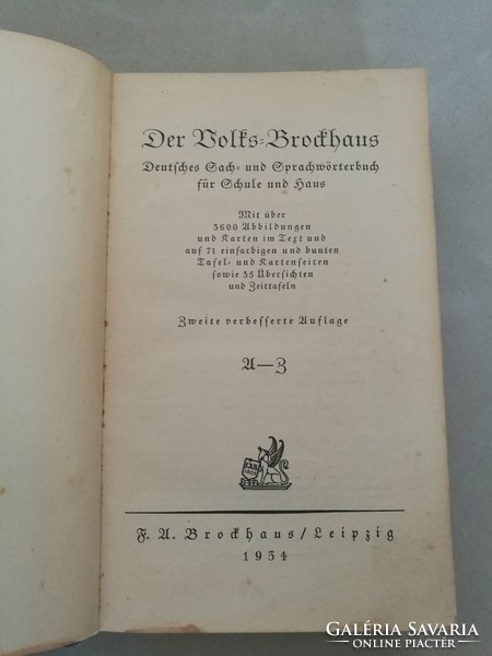 Der Volks-Brockhaus enciklopédia 1934