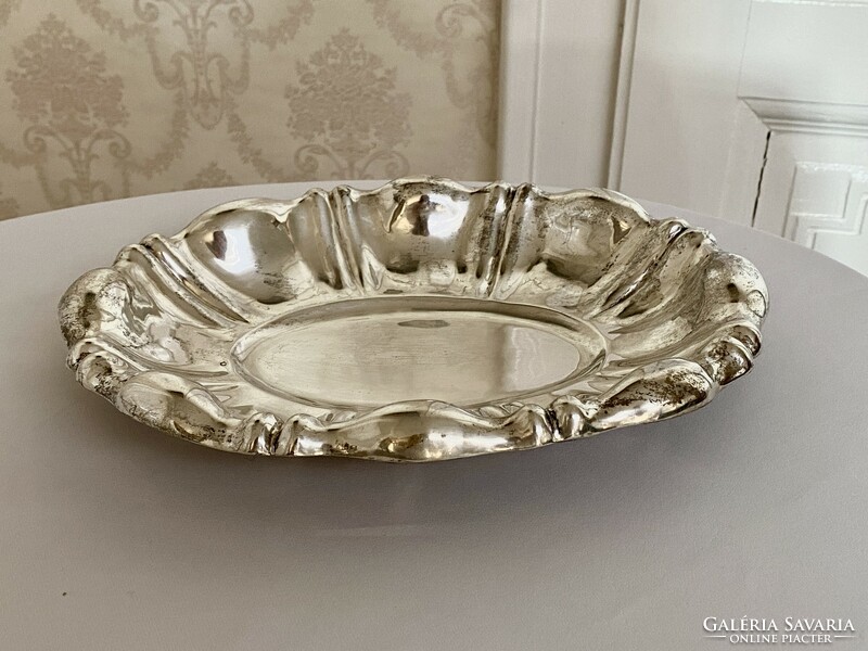 Silver serving bowl with diana hallmark