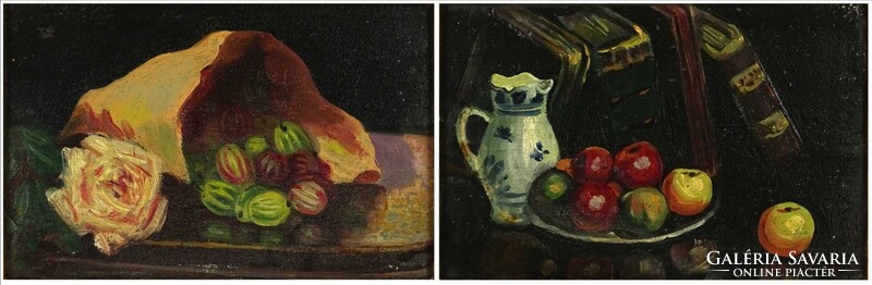 1P532 völgyi: table still life pair