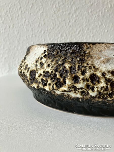 Hanging German fat lava ceramic bowl