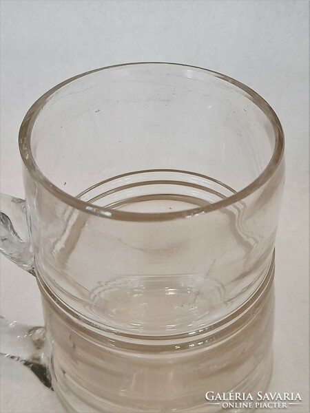 Sale! Antique huta glass (huta glass) cup with ears fixed HUF 3,000.-