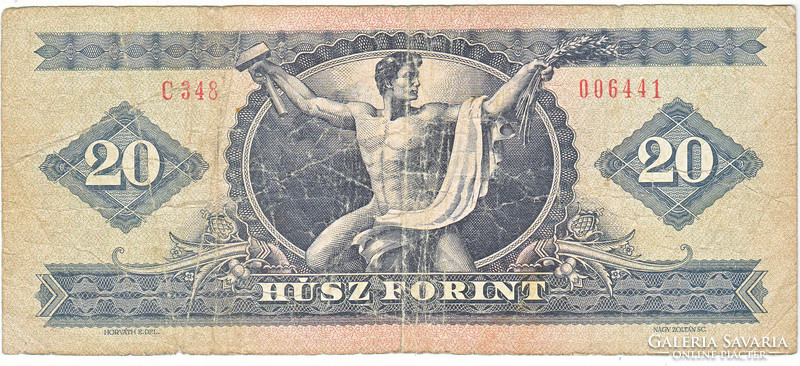 Magyarország 20 forint 1980 FA G