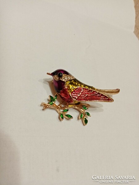 Nice fire enamel brooch pin