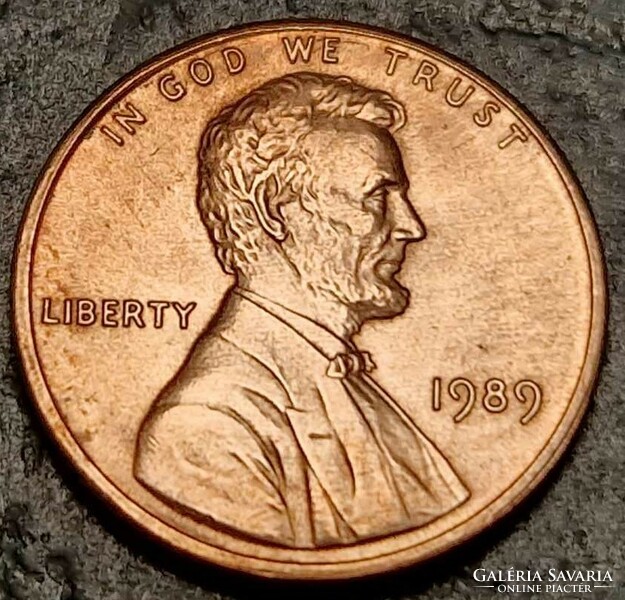 1 cent, 1989. Lincoln Cent