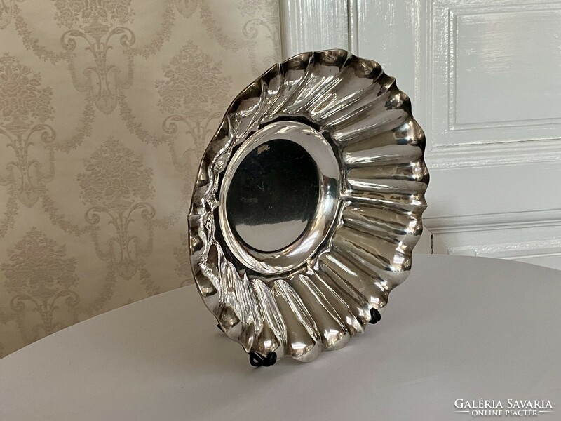 Silver serving bowl with diana hallmark