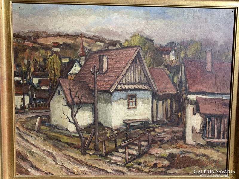 Csók L. szignóval, olaj, vászon festmény, 61 x 48 cm-es.