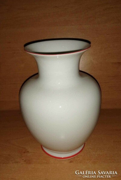 Hollóházi porcelain vase - sílvásvárad mouse 1984. World Championship - 17.5 cm high (1/d)