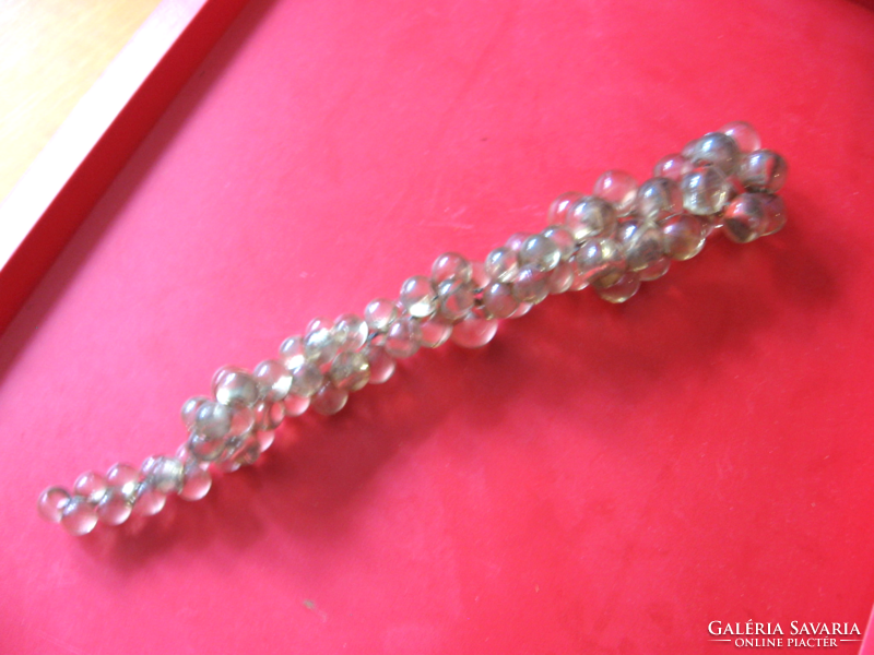 Icicle Christmas tree ornament made of pearls