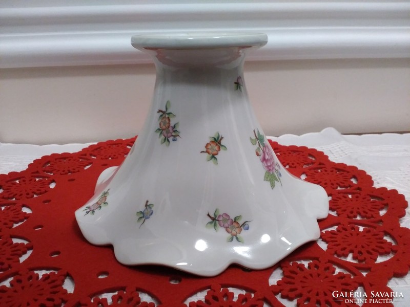 Old Herend Eton pattern vase with ruffled edges