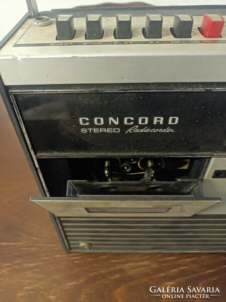 Concord radio, cassette radio, 1970s.