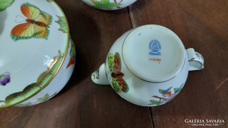Herend Victoria pattern coffee pouring set 3 pcs