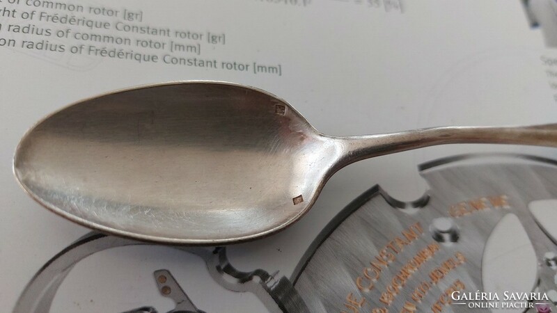 (K) antique silver teaspoon