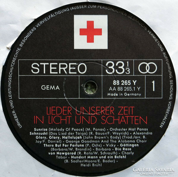 Various - Lieder Unserer Zeit In Licht Und Schatten (LP, Comp)