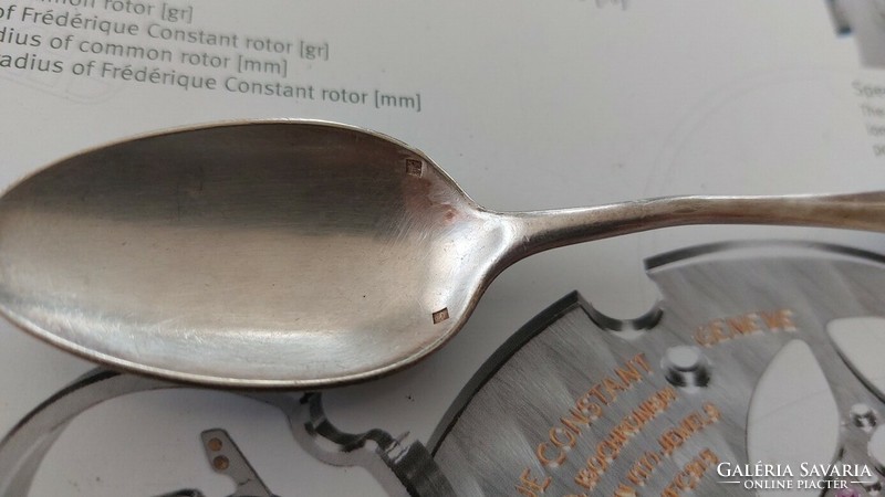 (K) antique silver teaspoon