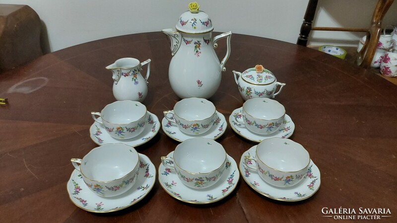 Herend tea set for 6 persons with Liechtenstein pattern